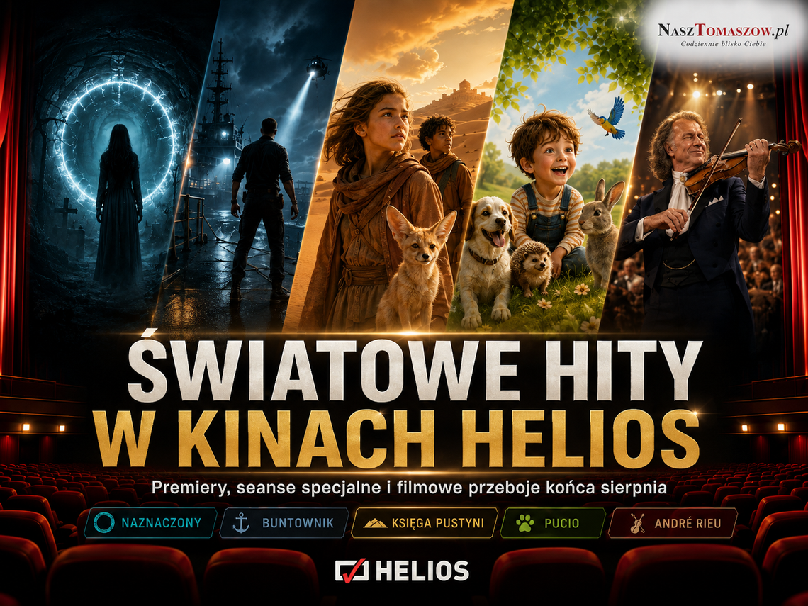 Cztery premiery, wielkie kino i André Rieu. Tak zapowiada się koniec sierpnia w Heliosie
