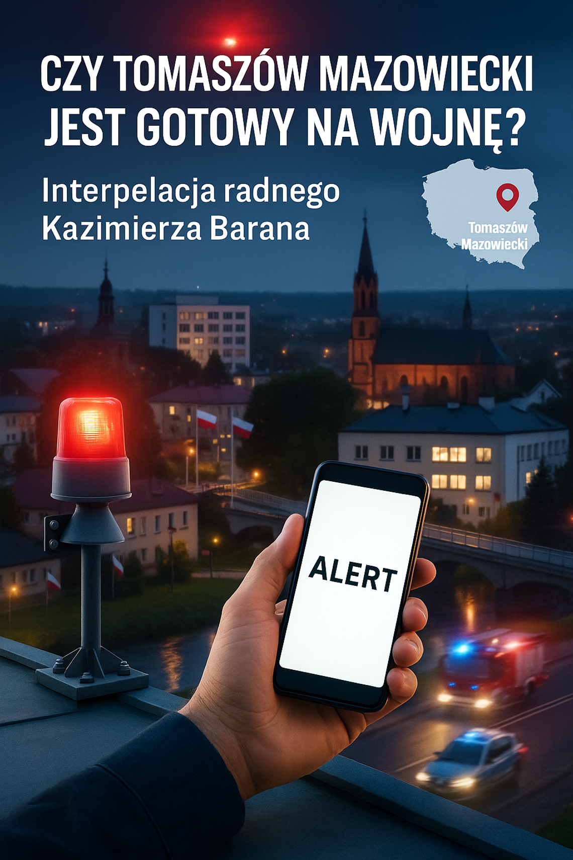 Czy Tomaszów Mazowiecki jest gotowy? Interpelacja radnego Kazimierza Barana