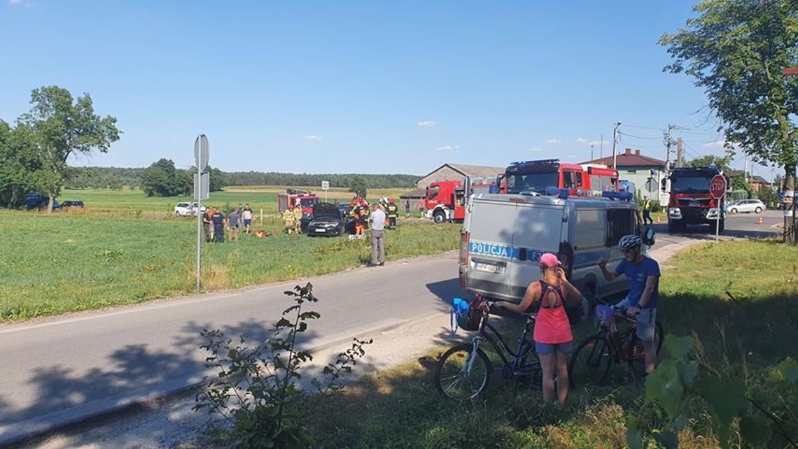 Czytelnicy informują: wypadek na drodze Wolbórz - Ujazd