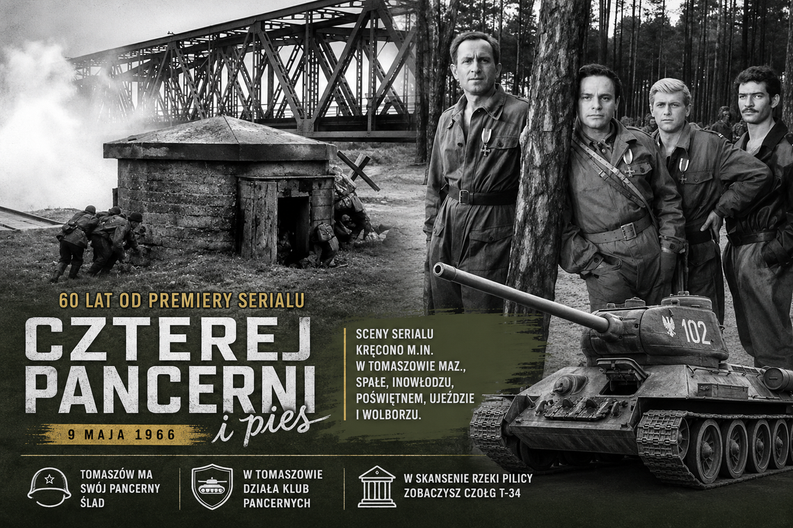 „Deszcze niespokojne” nad Pilicą. 60 lat temu ruszyli „Czterej pancerni i pies”