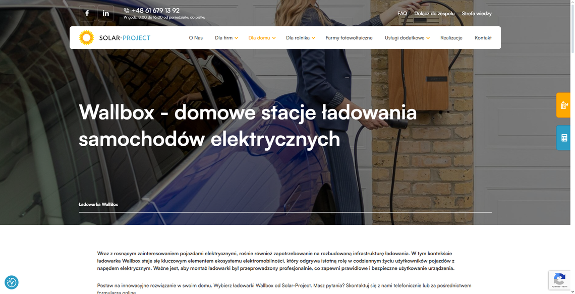 Dlaczego wallbox to dobre rozwiązanie dla właścicieli aut elektrycznych? | Solar-Project