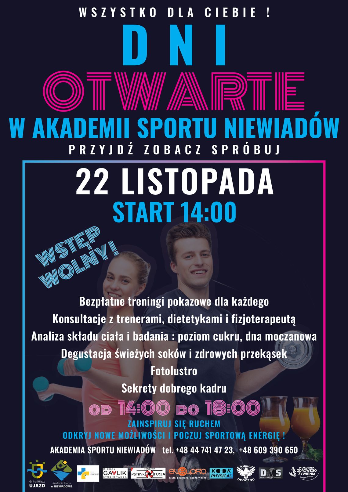 🔥 DNI OTWARTE W AKADEMII SPORTU 🔥 📅 22 listopada (sobota) | 14:00–18:00 🔥 DNI OTWARTE W AKADEMII SPORTU 🔥 📅 22 listopada (sobota) | 14:00–18:00
