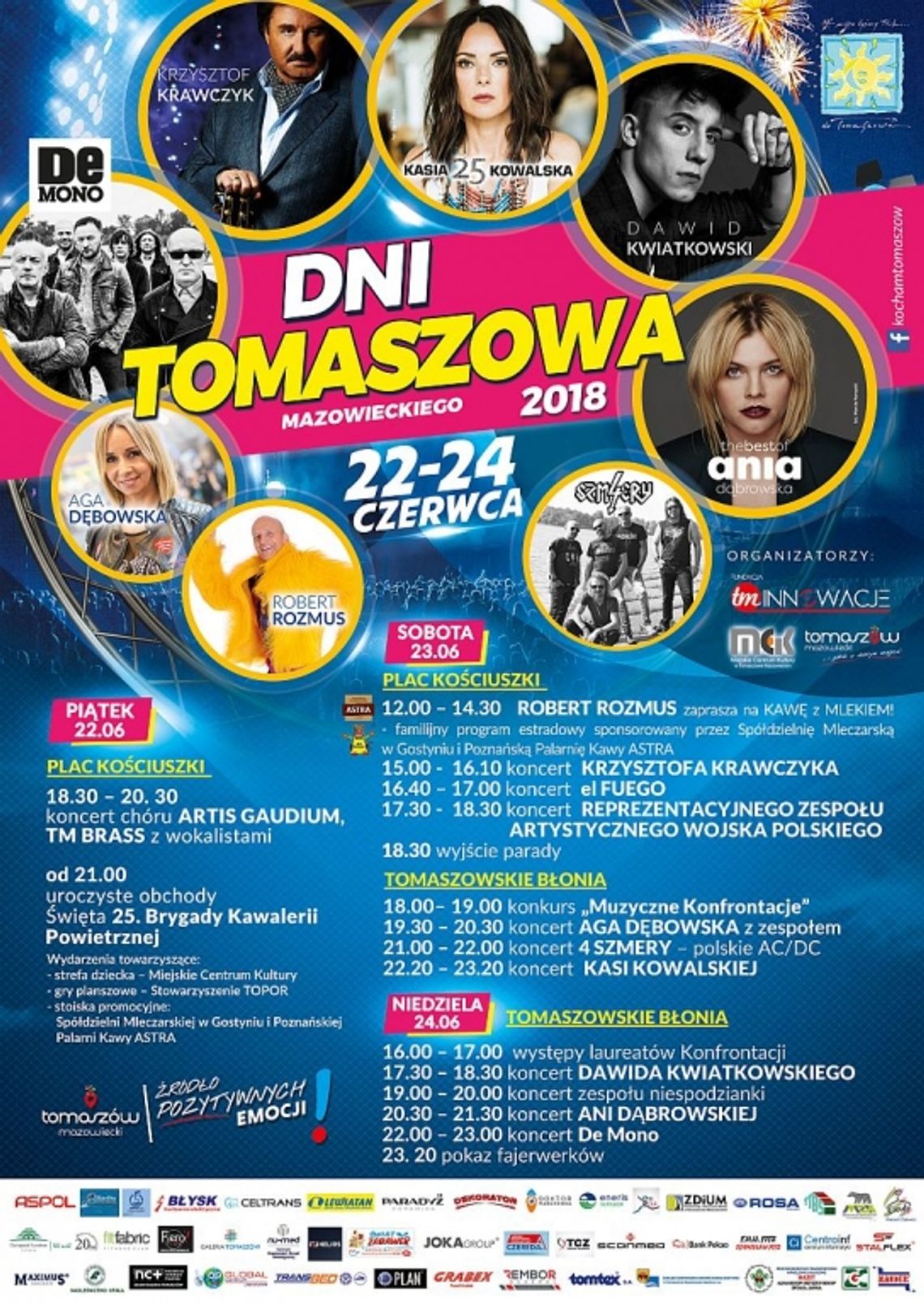 Dni Tomaszowa Mazowieckiego 2018 [PROGRAM, ATRAKCJE, ZMIANA ORGANIZACJI RUCHU]