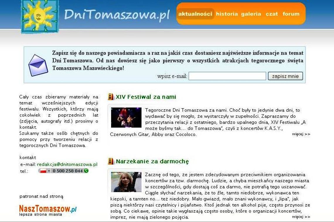 Dni Tomaszowa poza terminem