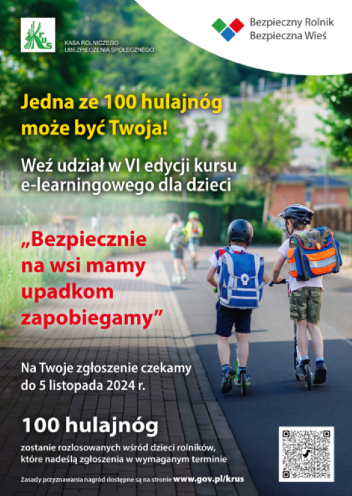 Do 5 listopada rozwiąż kurs e-learningowy i wygraj jedną ze 100 hulajnóg