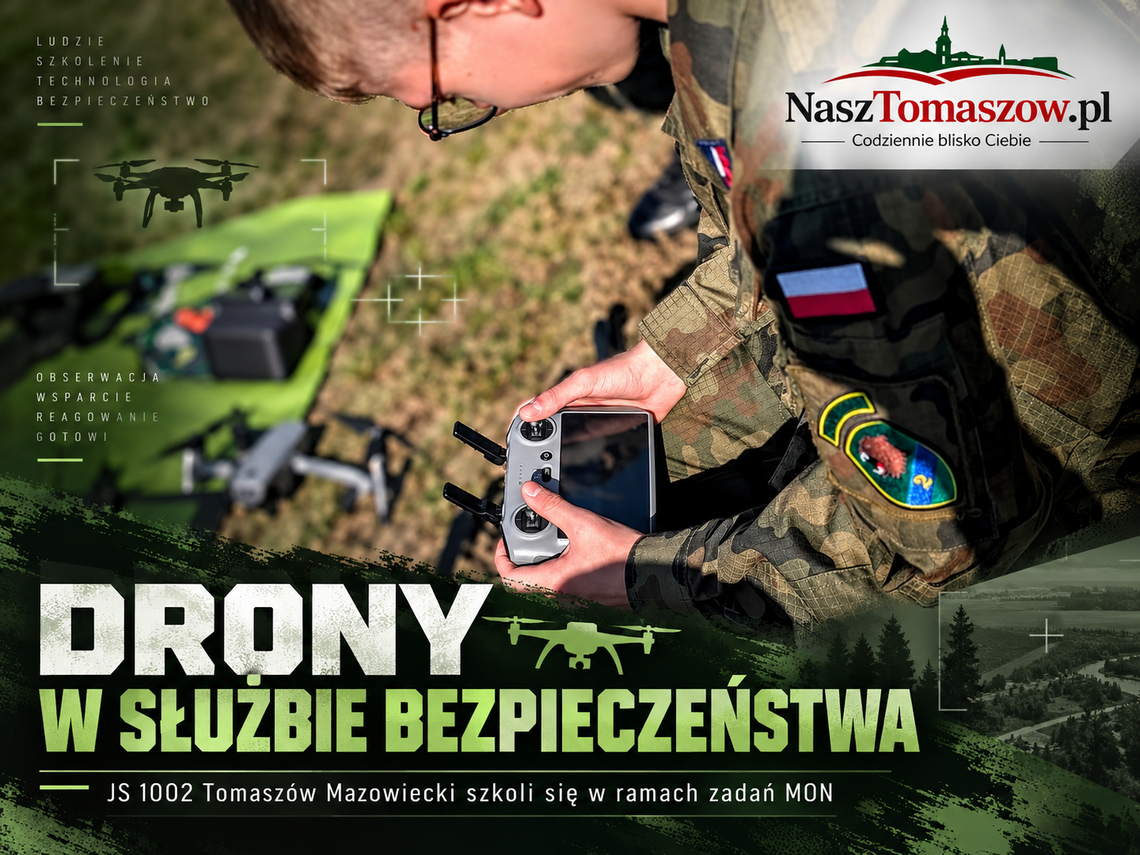 Dron nad lasem może uratować życie. Tomaszowscy Strzelcy szkolą się w ramach zadań MON Dron nad lasem może uratować życie. Tomaszowscy Strzelcy szkolą się w ramach zadań MON