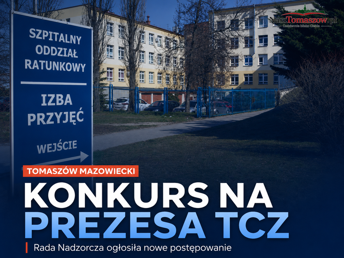 Drugi konkurs na prezesa Tomaszowskiego Centrum Zdrowia. Kandydaci mają zaledwie kilka dni na złożenie dokumentów Drugi konkurs na prezesa Tomaszowskiego Centrum Zdrowia. Kandydaci mają zaledwie kilka dni na złożenie dokumentów
