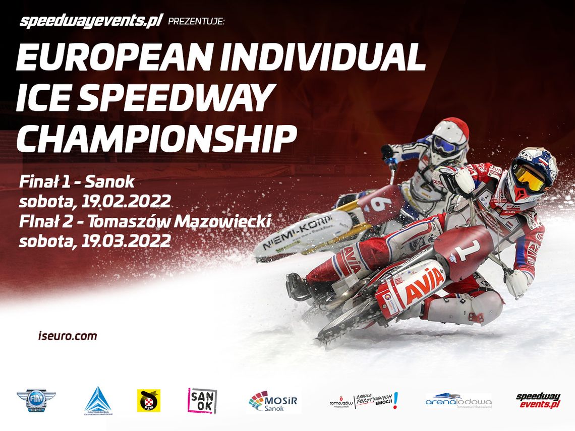 Dwa turnieje o medale European Individual Ice Speedway Championship! Oba odbędą się w Polsce! Finał w Tomaszowie!