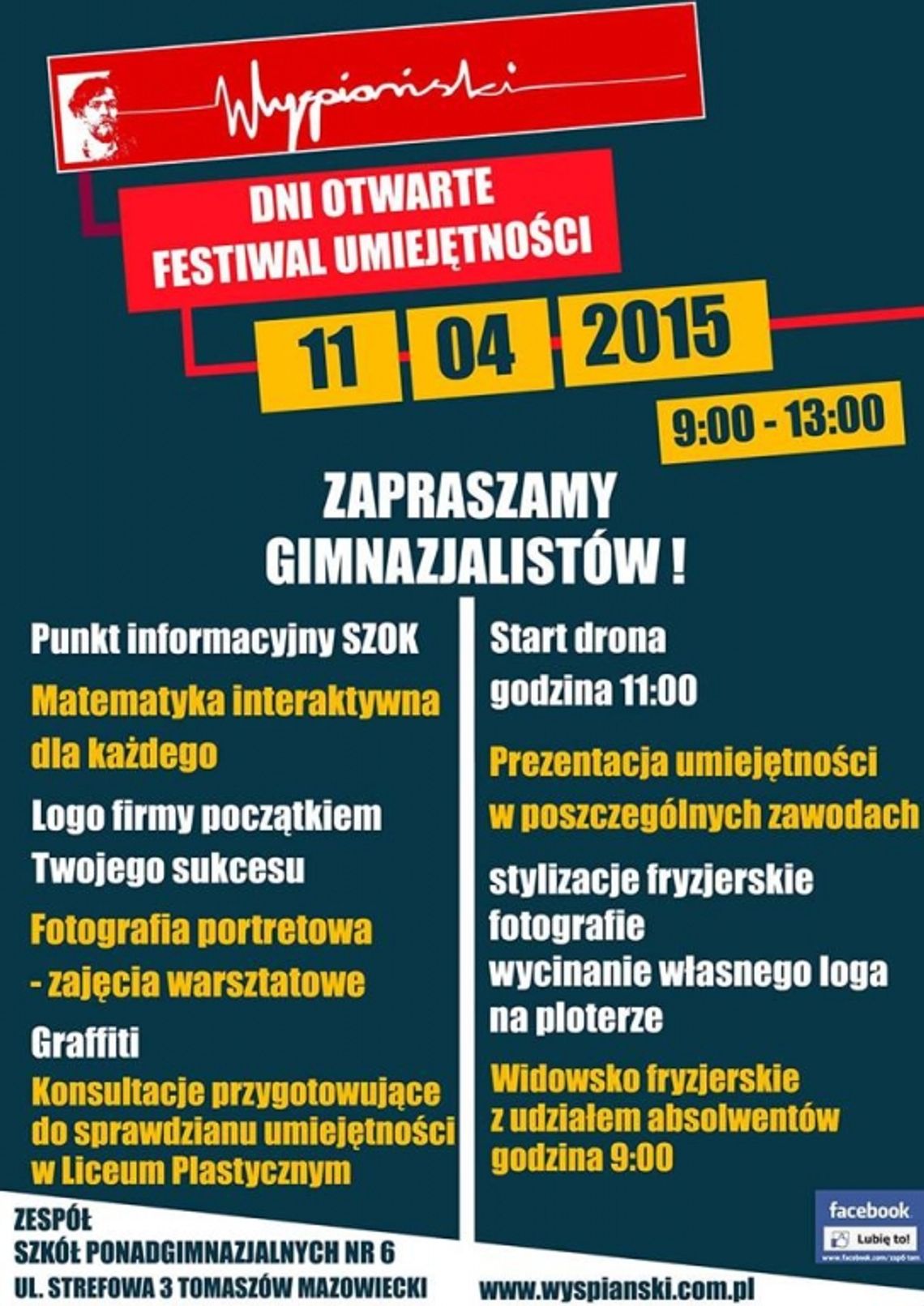 DZIEŃ OTWARTYCH DRZWI &amp; FESTIWAL UMIEJĘTNOŚCI W WYSPIAŃSKIM