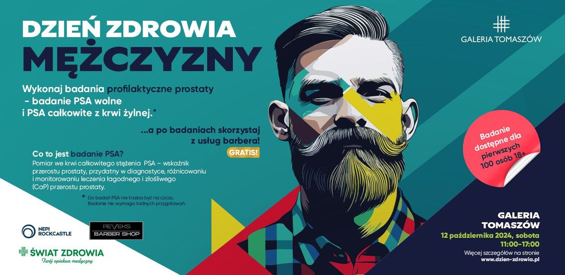 „Dzień Zdrowia Mężczyzny” - mobilny gabinet w Galerii Tomaszów!