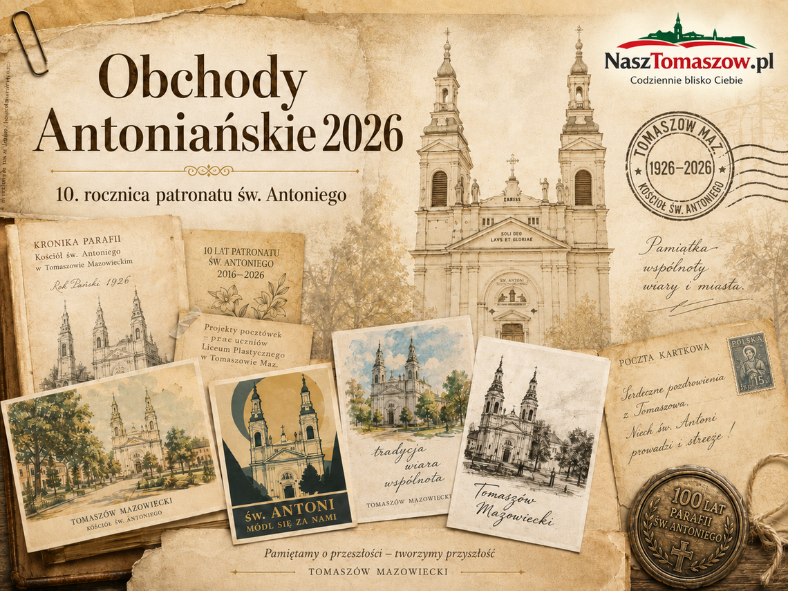Dziesięć lat ze św. Antonim w Tomaszowie. Rocznica patronatu, pamiątki i zagadka niedokończonej książki