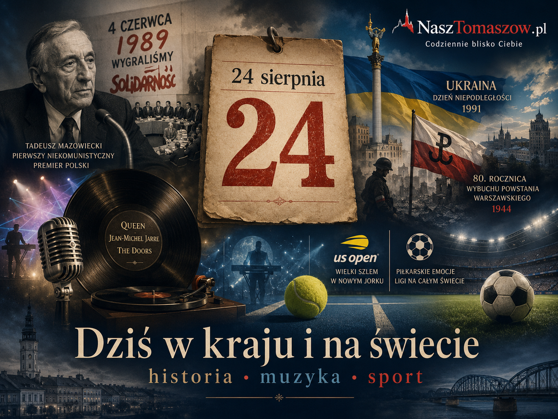 Dziś w kraju i na świecie. 24 sierpnia – dzień Mazowieckiego, niepodległości Ukrainy, „Bohemian Rhapsody” i Plutona, który przestał być planetą Dziś w kraju i na świecie. 24 sierpnia – dzień Mazowieckiego, niepodległości Ukrainy, „Bohemian Rhapsody” i Plutona, który przestał być planetą