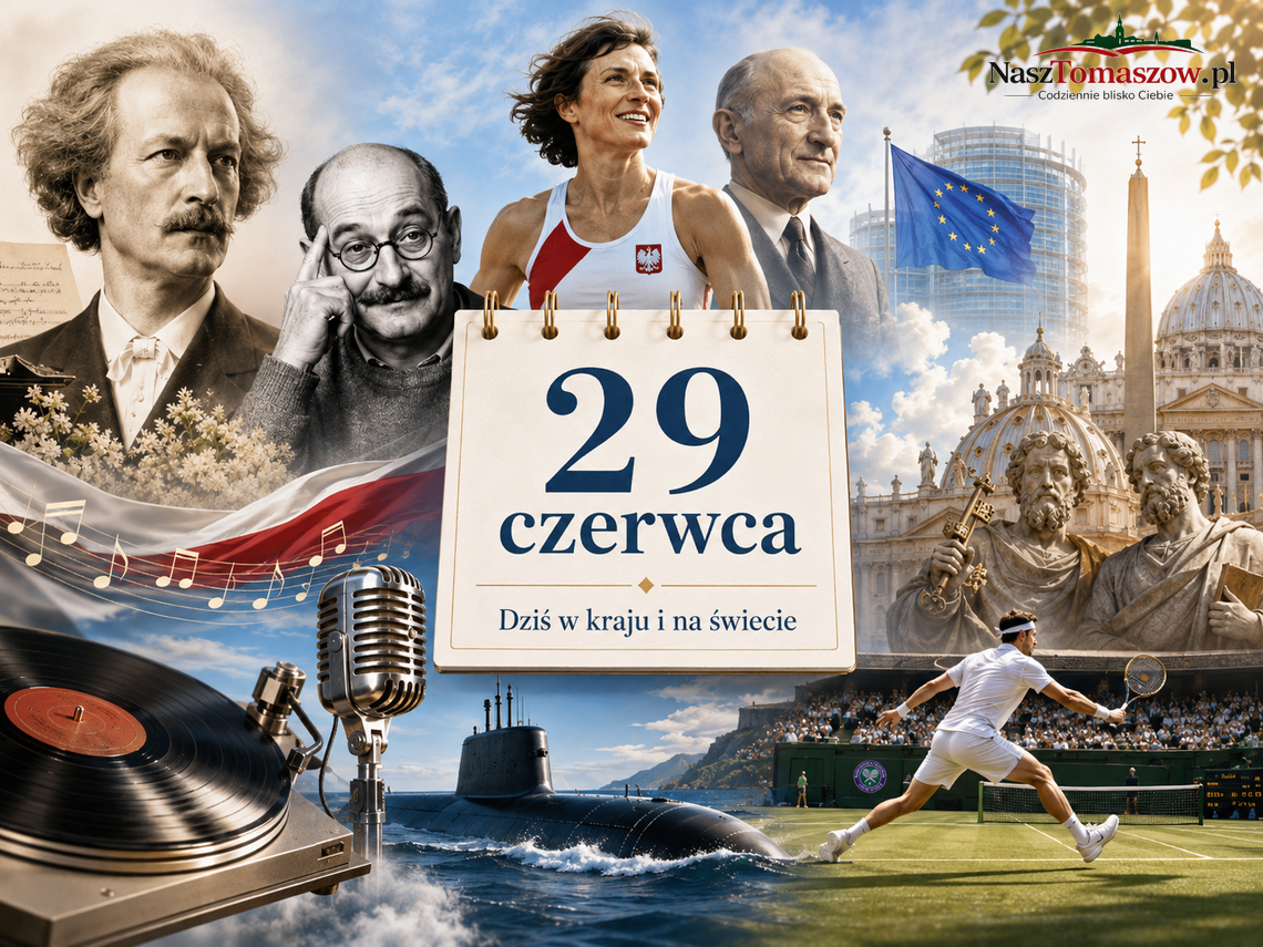 Dziś w kraju i na świecie. 29 czerwca: od Paderewskiego i Mrożka po Wimbledonu trawę, okręty podwodne i paliusze z Watykanu