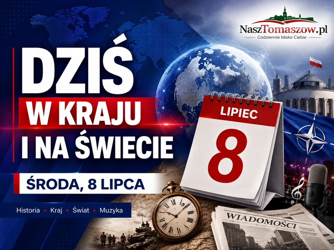 Dziś w kraju i na świecie. 8 lipca: od pokoju kaliskiego po szczyt NATO w Ankarze Dziś w kraju i na świecie. 8 lipca: od pokoju kaliskiego po szczyt NATO w Ankarze