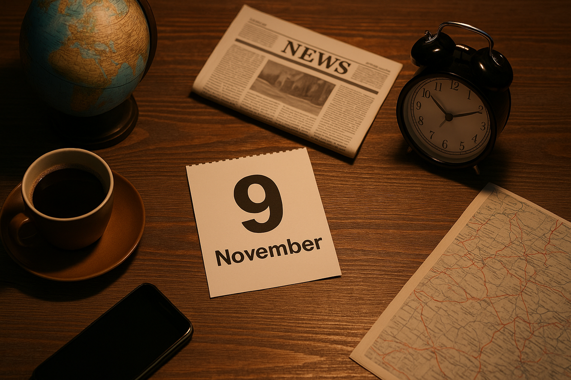 Dziś w kraju i na świecie (9 listopada) Dziś w kraju i na świecie (9 listopada)