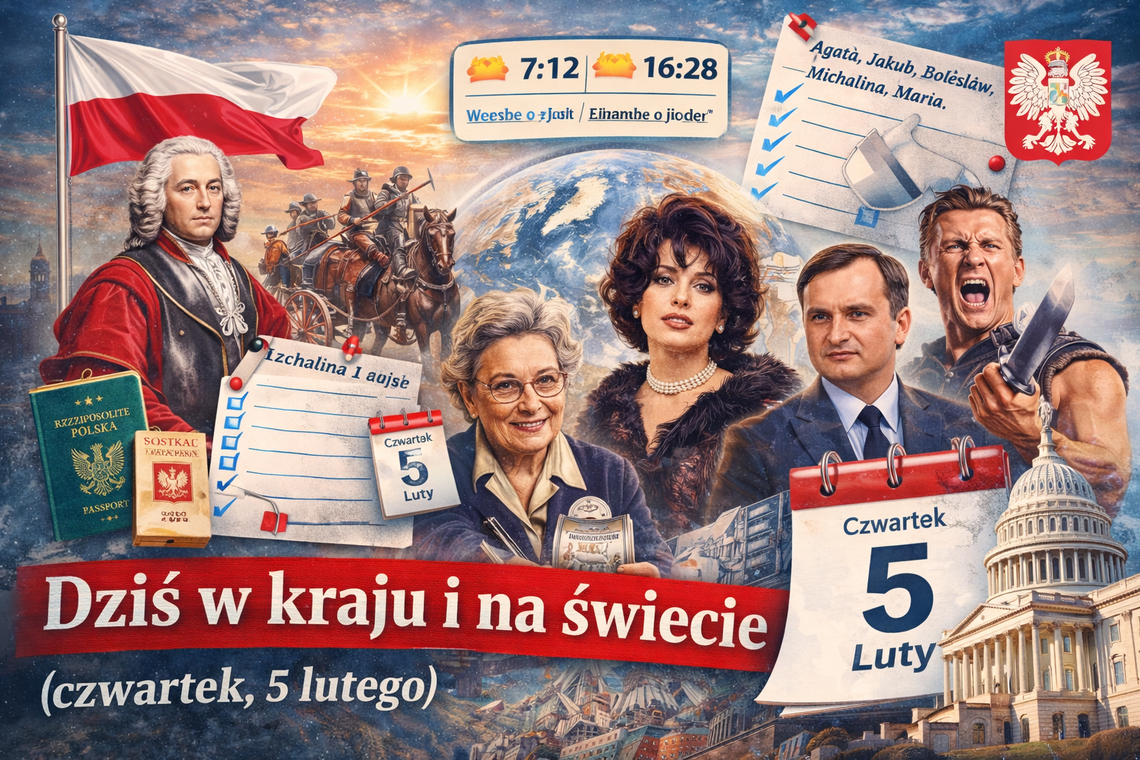 Dziś w kraju i na świecie (czwartek, 5 lutego)