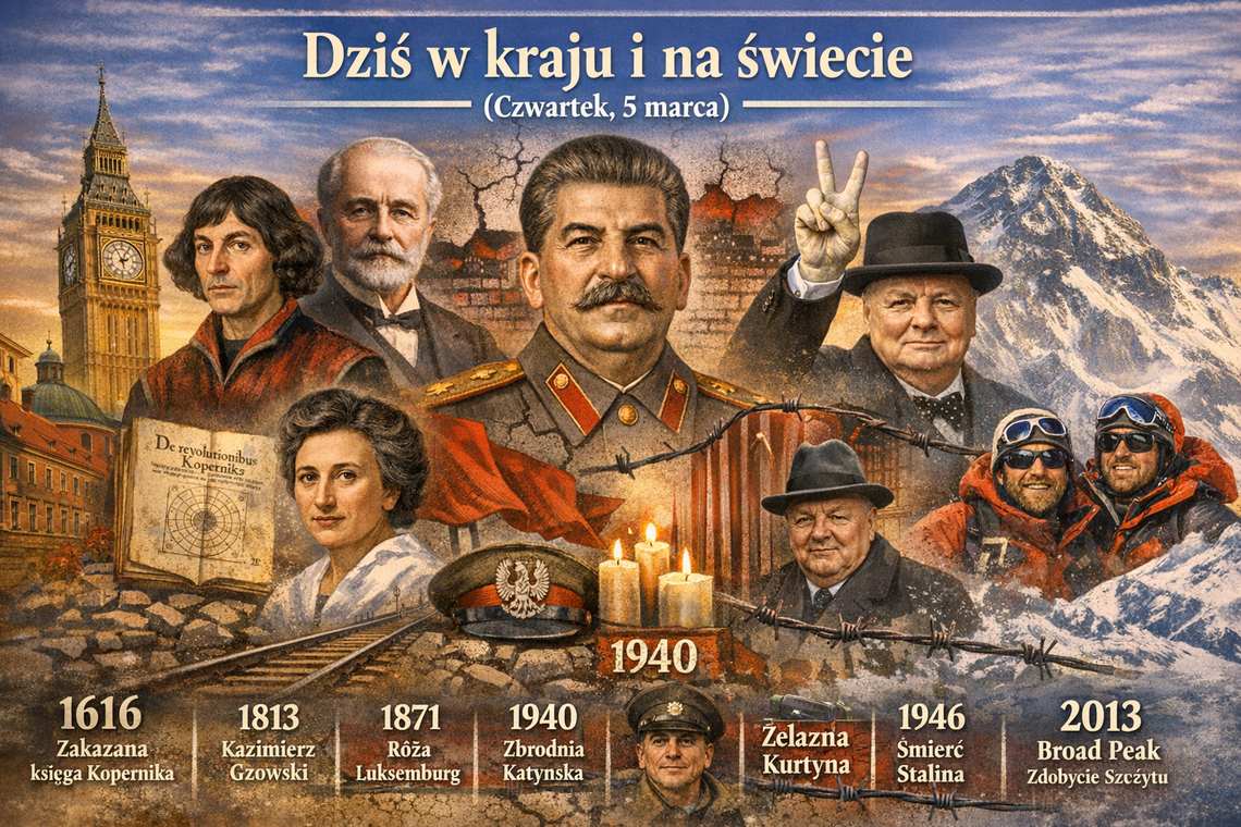 Dziś w kraju i na świecie (czwartek, 5 marca)