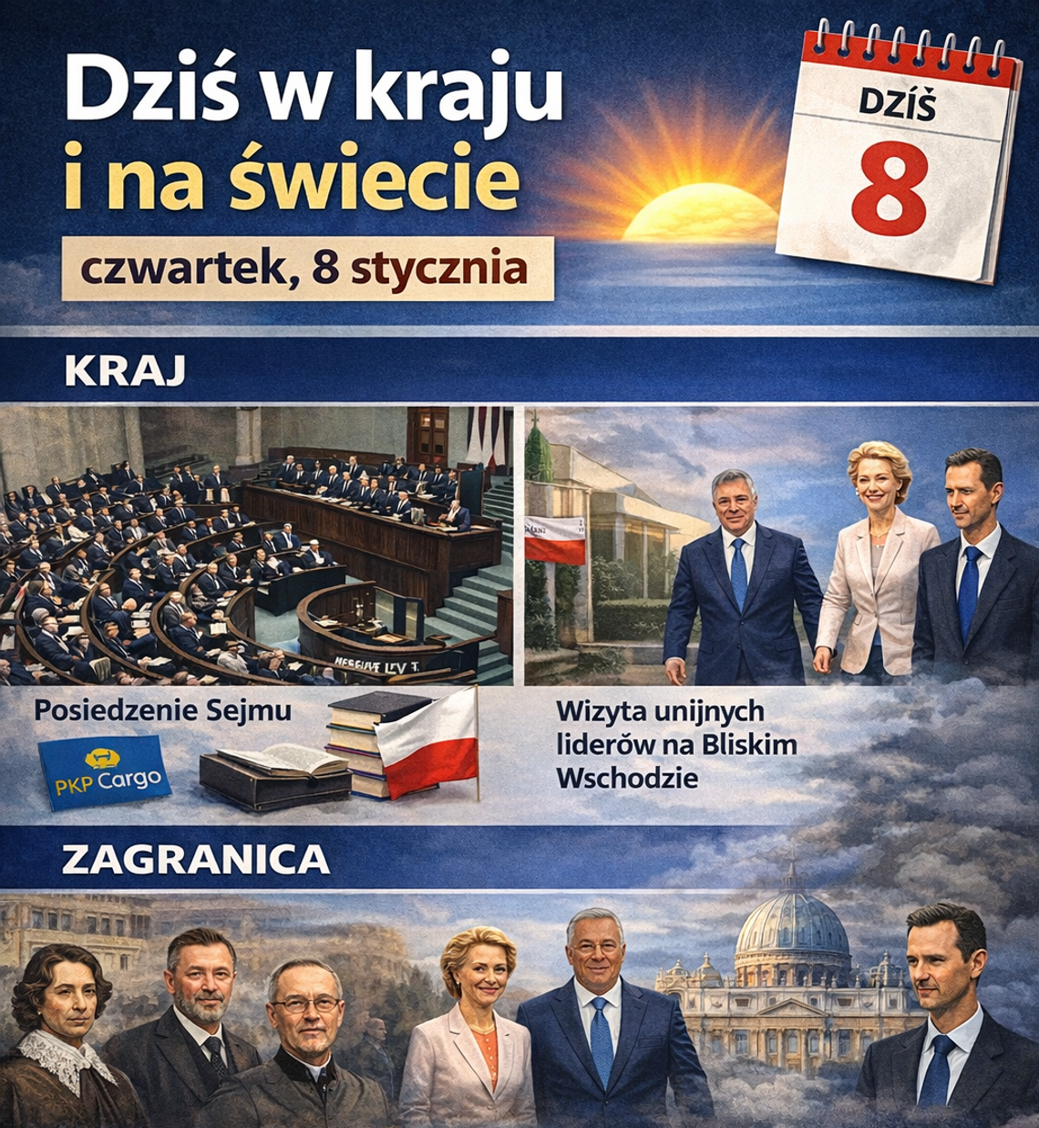 Dziś w kraju i na świecie (czwartek, 8 stycznia)