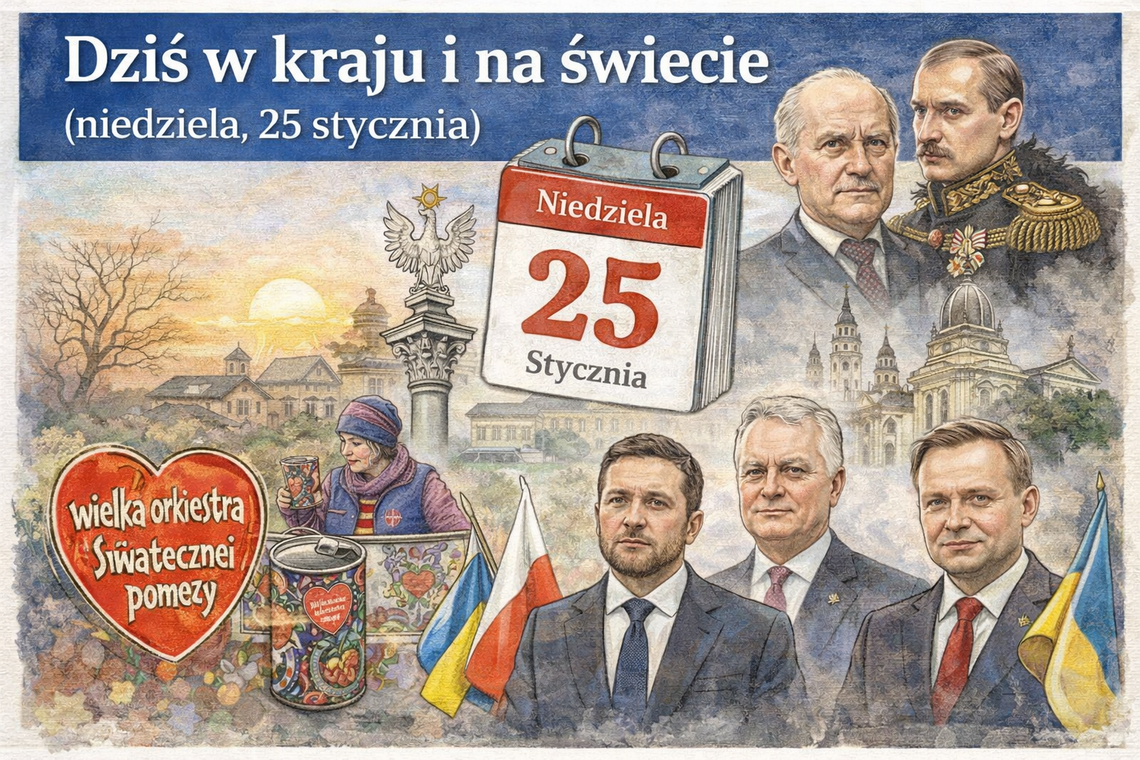 Dziś w kraju i na świecie (niedziela, 25 stycznia)