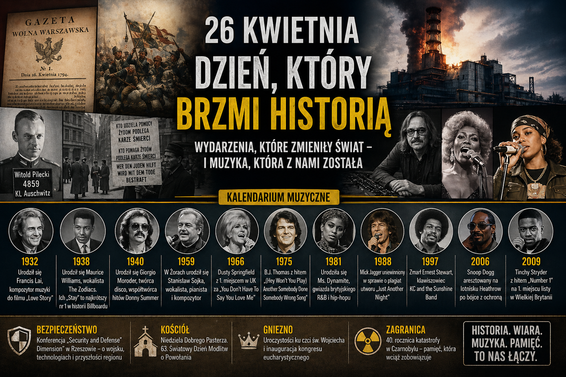 Dziś w kraju i na świecie – niedziela, 26 kwietnia