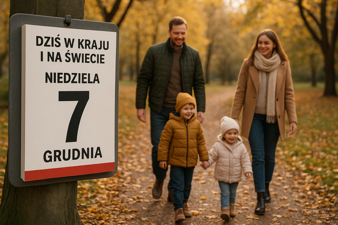 Dziś w kraju i na świecie (niedziela, 7 grudnia) Dziś w kraju i na świecie (niedziela, 7 grudnia)