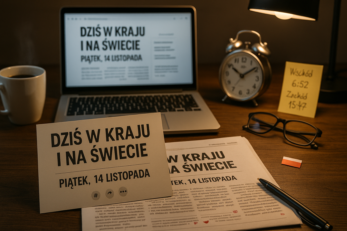 Dziś w kraju i na świecie (piątek, 14 listopada) Dziś w kraju i na świecie (piątek, 14 listopada)