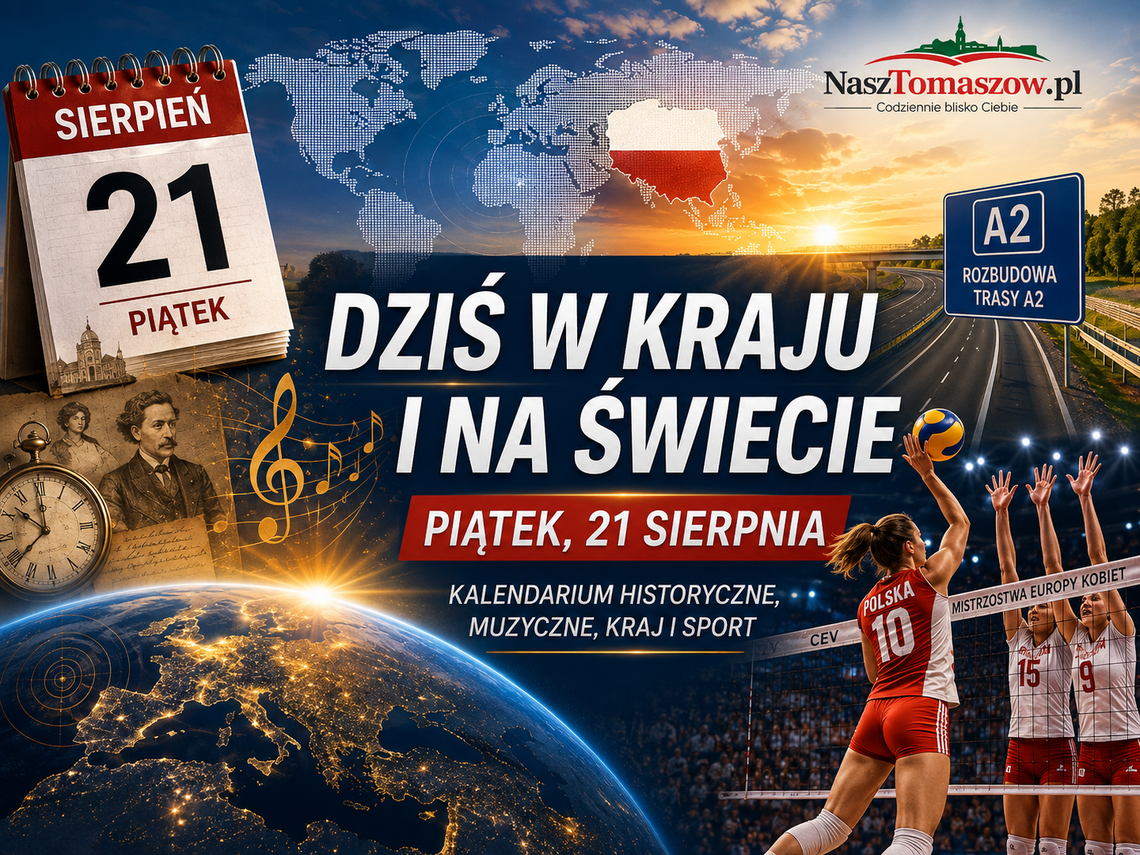 Dziś w kraju i na świecie – piątek, 21 sierpnia Dziś w kraju i na świecie – piątek, 21 sierpnia