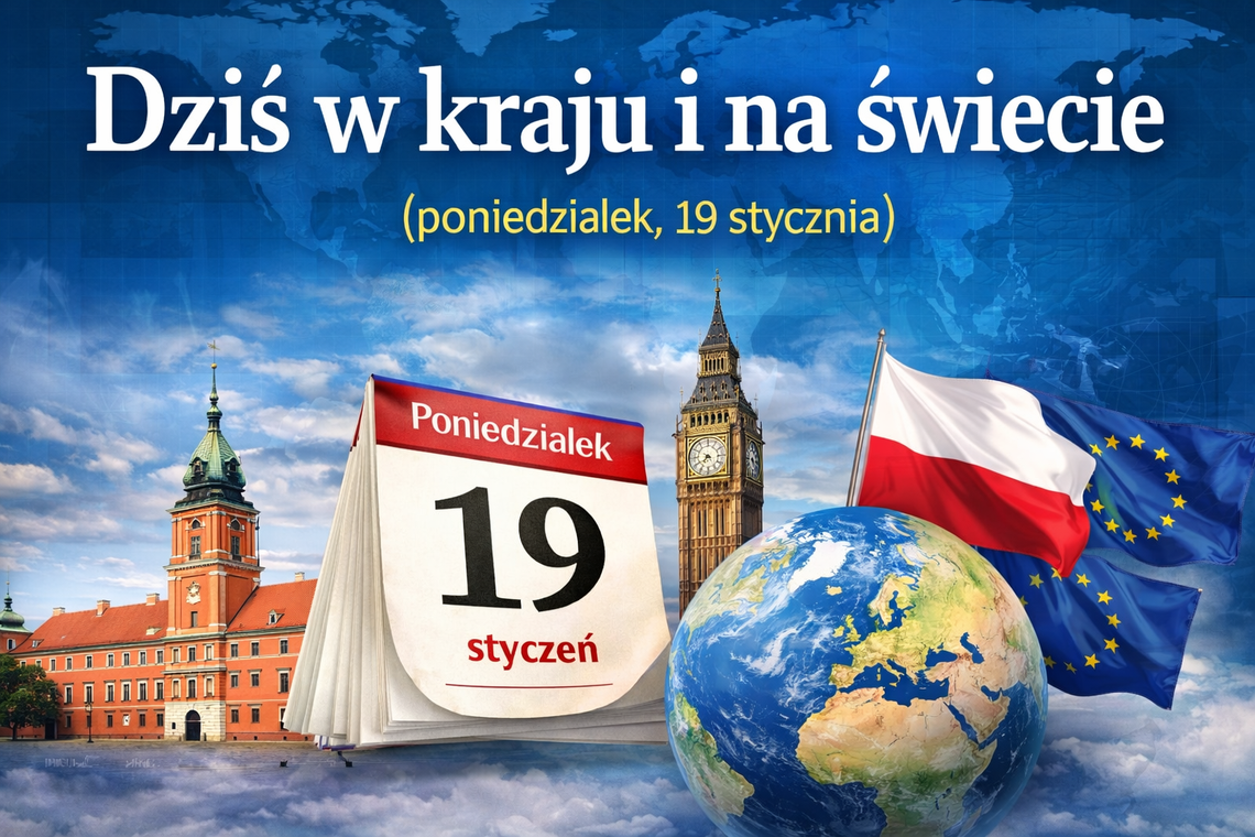 Dziś w kraju i na świecie (poniedziałek, 19 stycznia)