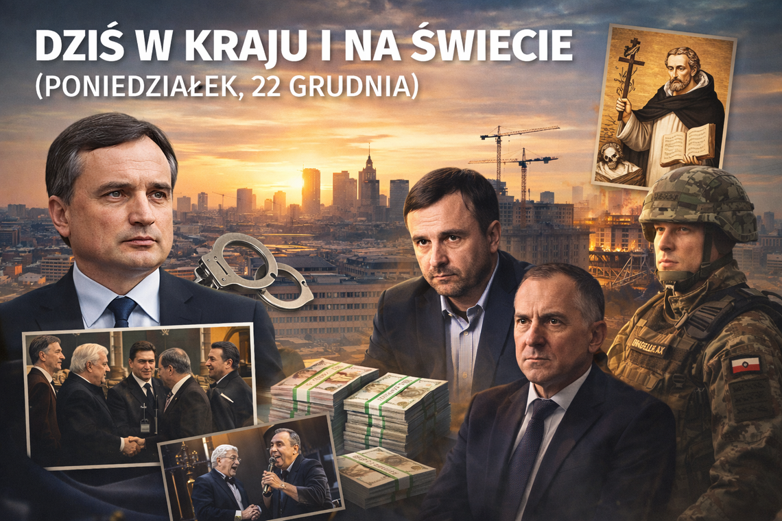 Dziś w kraju i na świecie (poniedziałek, 22 grudnia)
