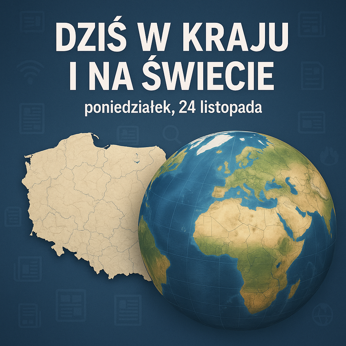 Dziś w kraju i na świecie (poniedziałek, 24 listopada)
