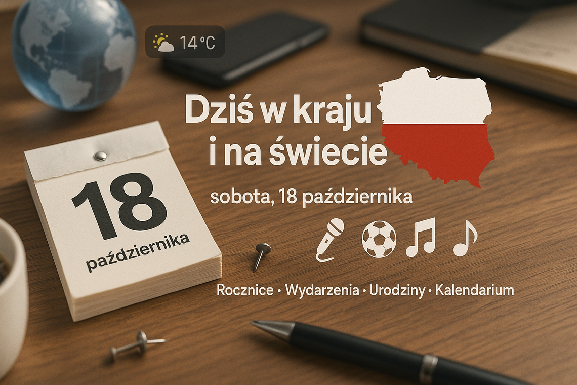 Dziś w kraju i na świecie (sobota, 18 października)