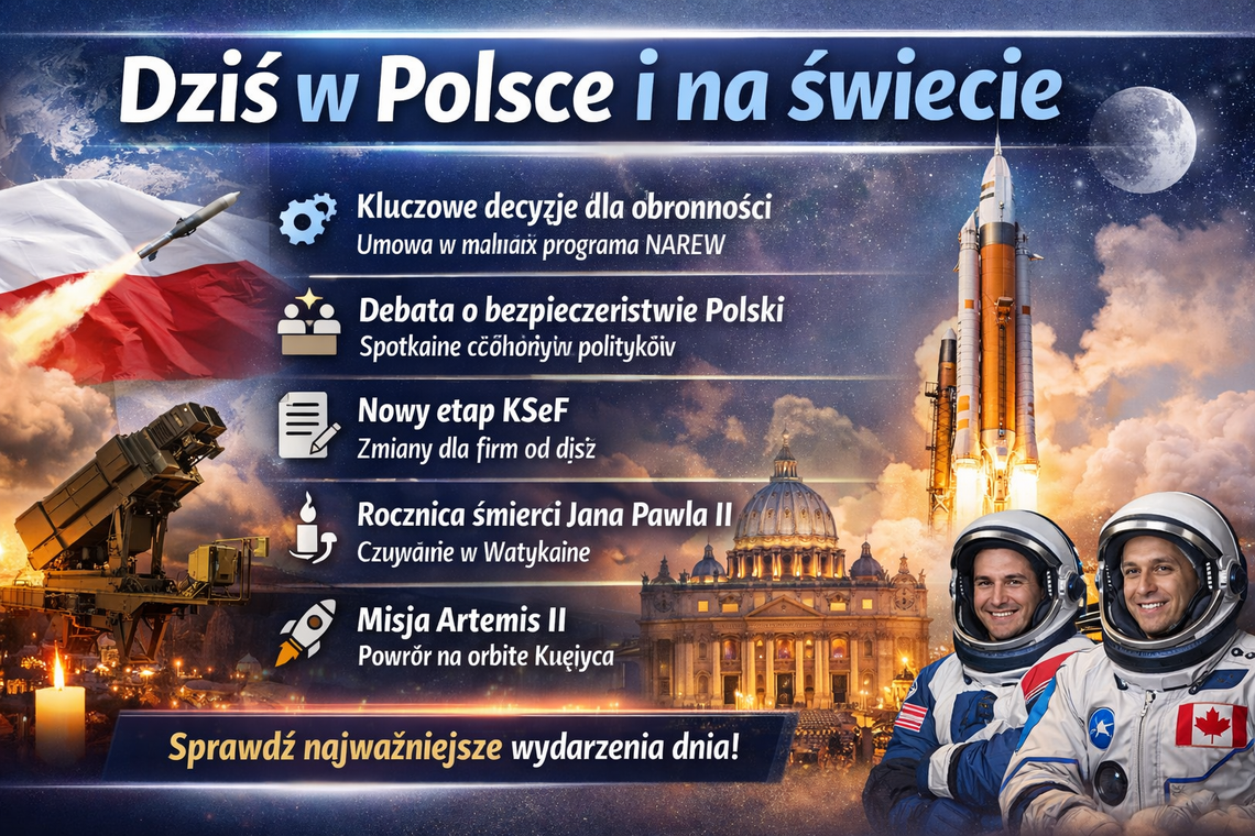 Dziś w kraju i na świecie (środa, 1 kwietnia)