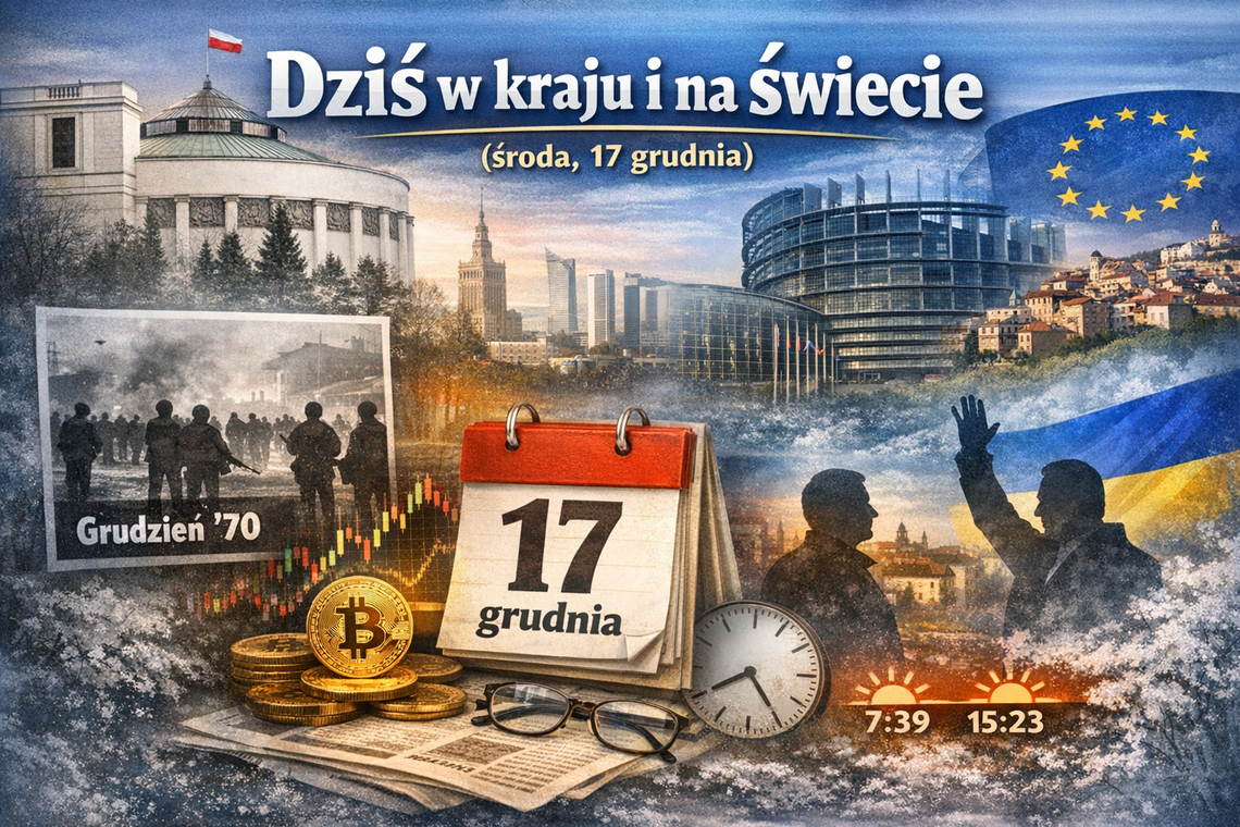 Dziś w kraju i na świecie (środa, 17 grudnia)