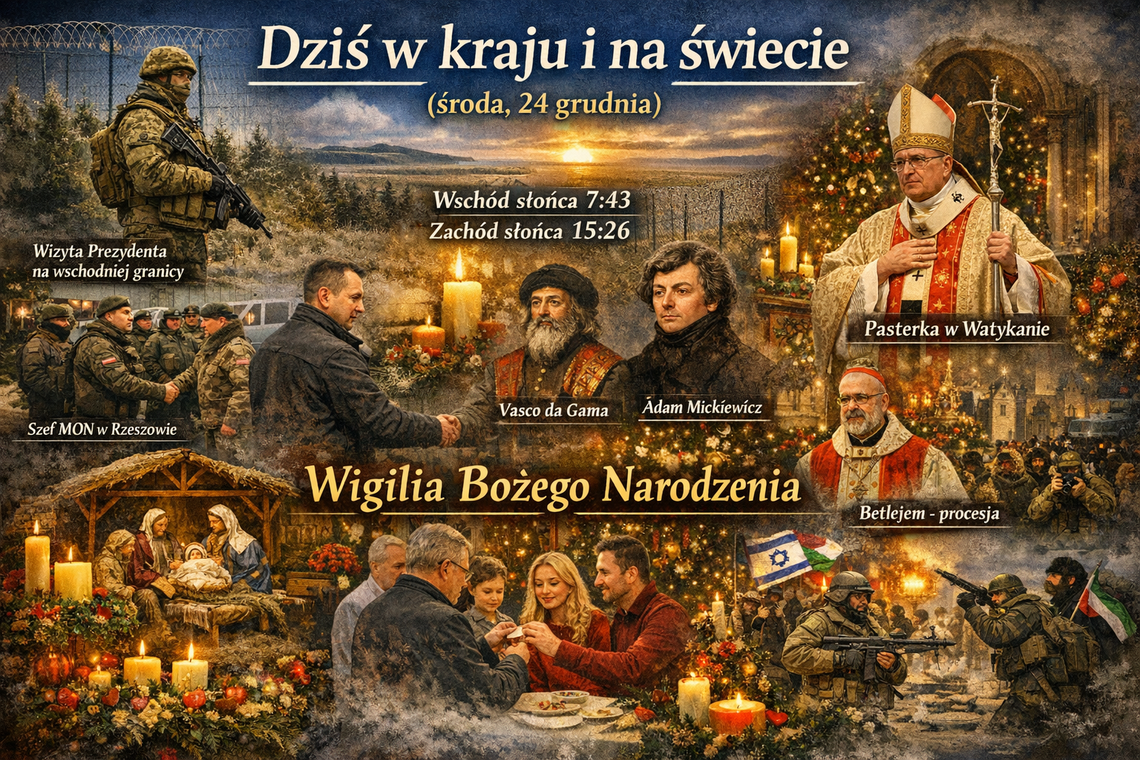 Dziś w kraju i na świecie (środa, 24 grudnia)