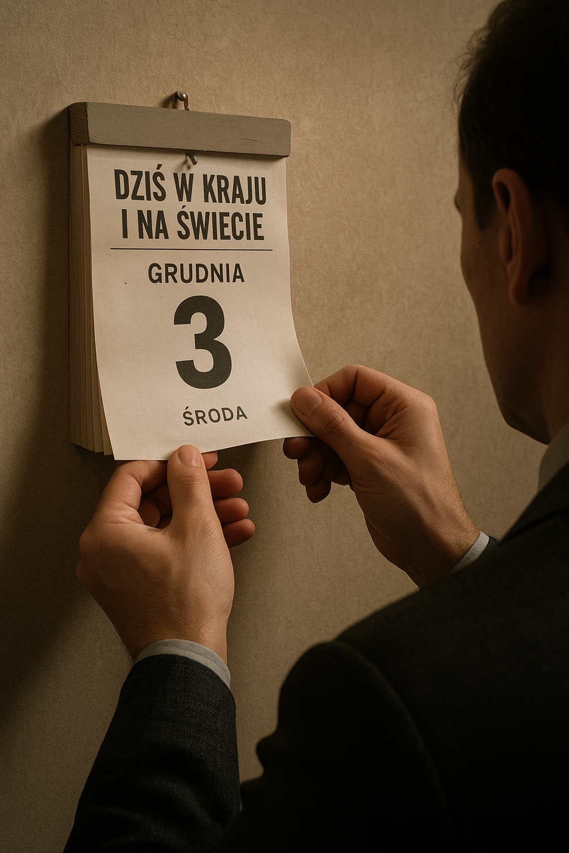 Dziś w kraju i na świecie (środa, 3 grudnia) Dziś w kraju i na świecie (środa, 3 grudnia)