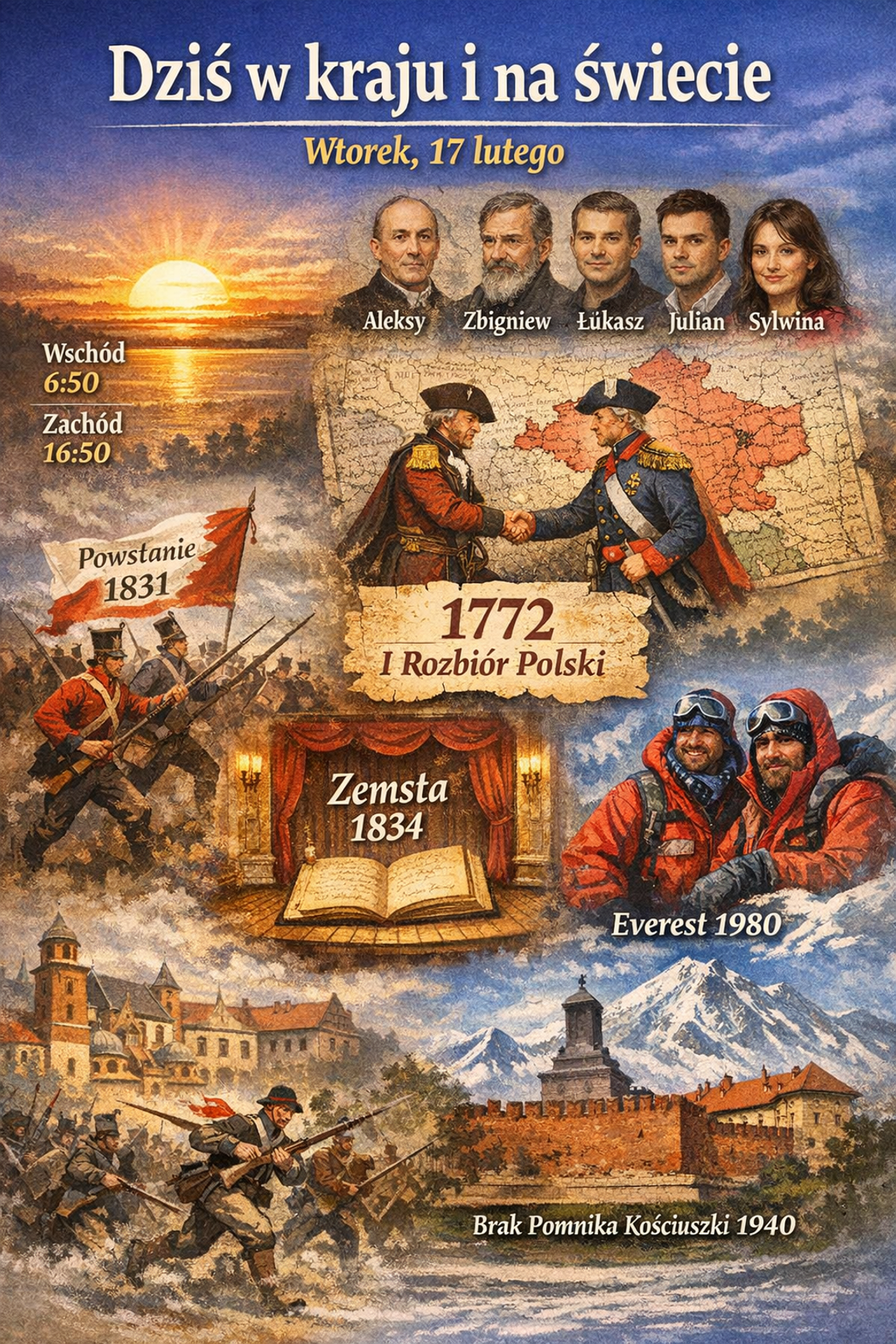 Dziś w kraju i na świecie (wtorek, 17 lutego)