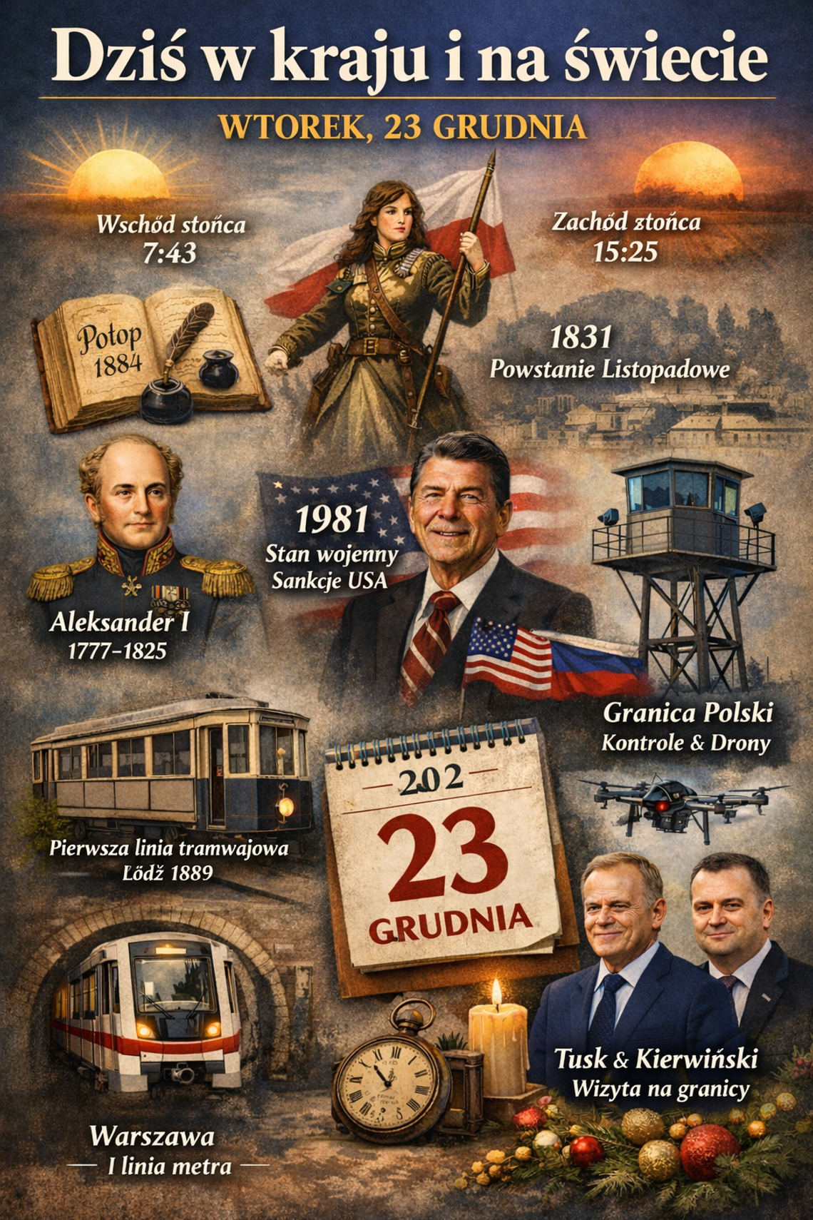 Dziś w kraju i na świecie (wtorek, 23 grudnia)