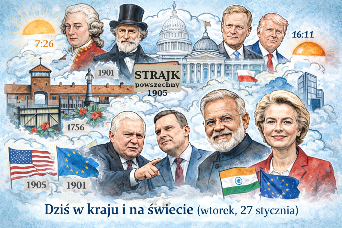 Dziś w kraju i na świecie (wtorek, 27 stycznia)