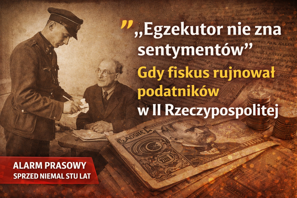 „Egzekutor nie zna sentymentów”. Gdy fiskus rujnował podatników w II Rzeczypospolitej „Egzekutor nie zna sentymentów”. Gdy fiskus rujnował podatników w II Rzeczypospolitej