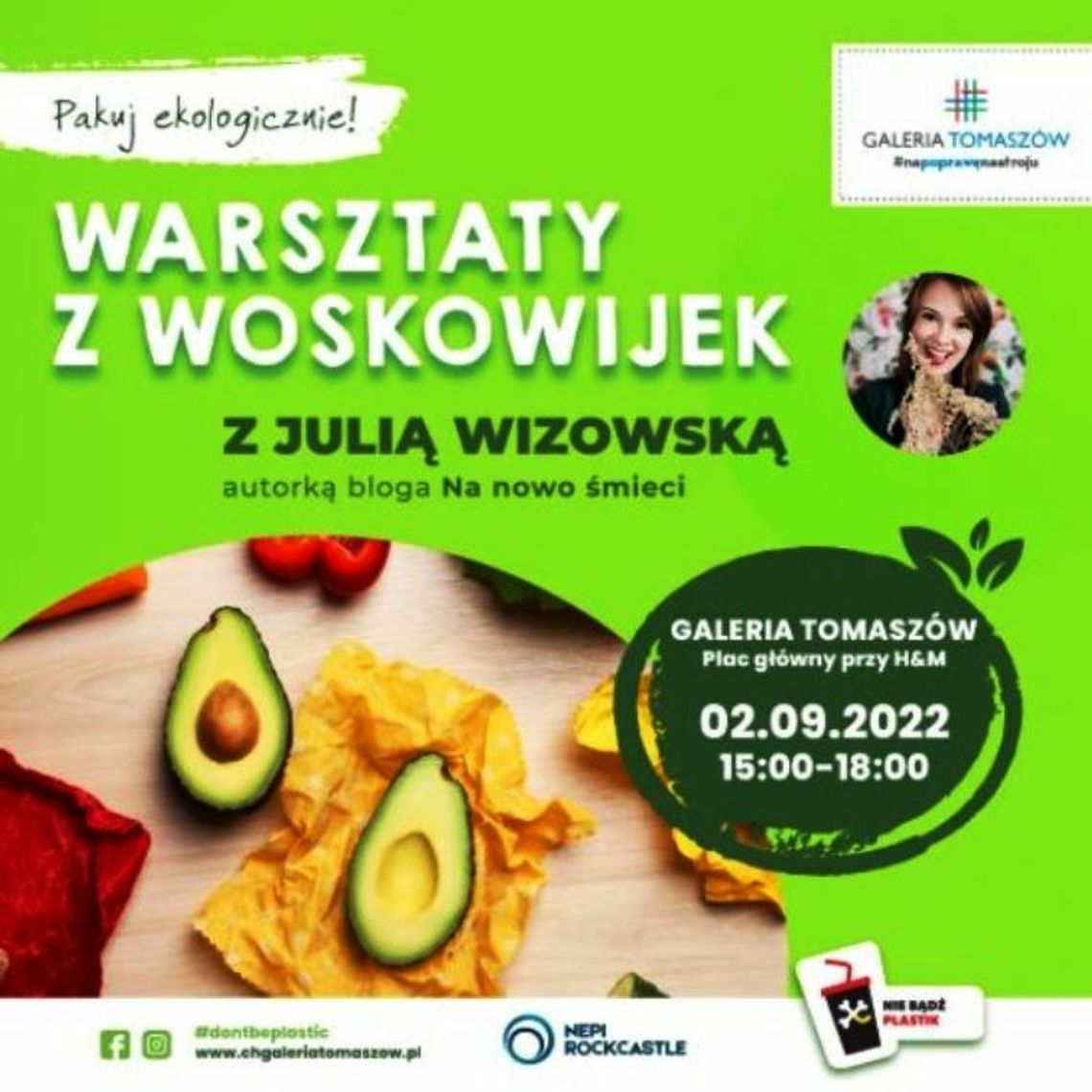 Eko inspiracje w Galerii Tomaszów  Przyjdź na warsztaty i zrób własną woskowijkę!