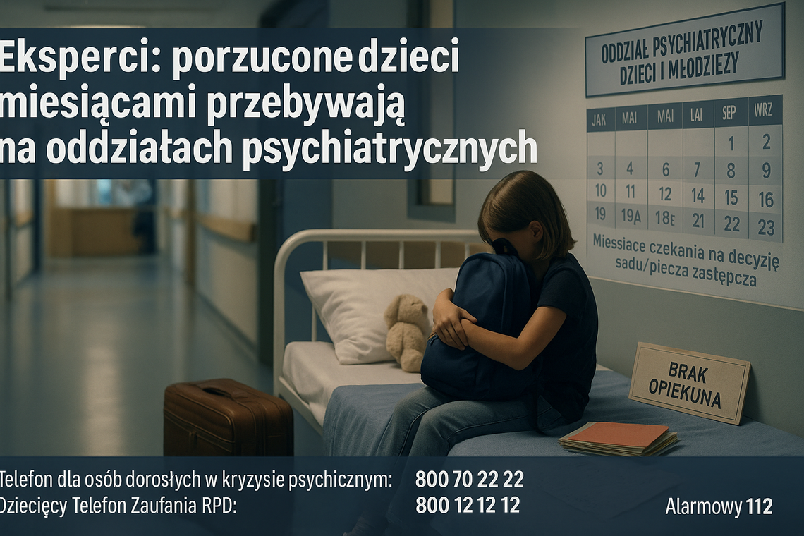 Eksperci: porzucone dzieci miesiącami przebywają na oddziałach psychiatrycznych Eksperci: porzucone dzieci miesiącami przebywają na oddziałach psychiatrycznych