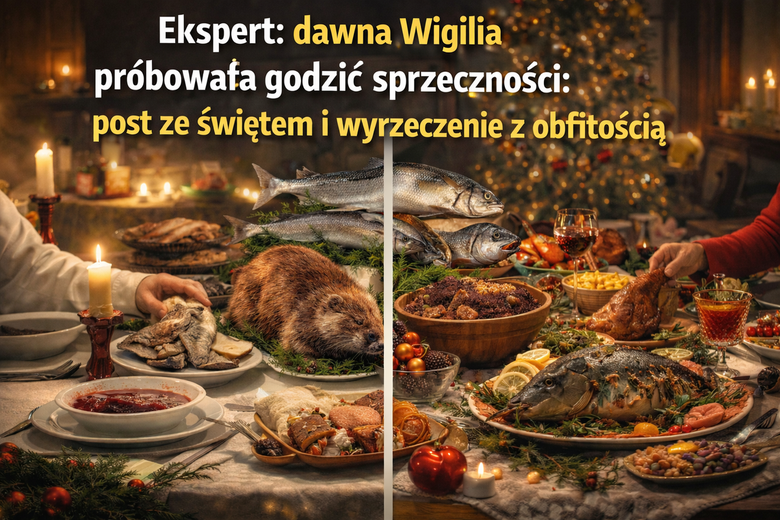 Ekspert: dawna Wigilia próbowała godzić sprzeczności: post ze świętem i wyrzeczenie z obfitością