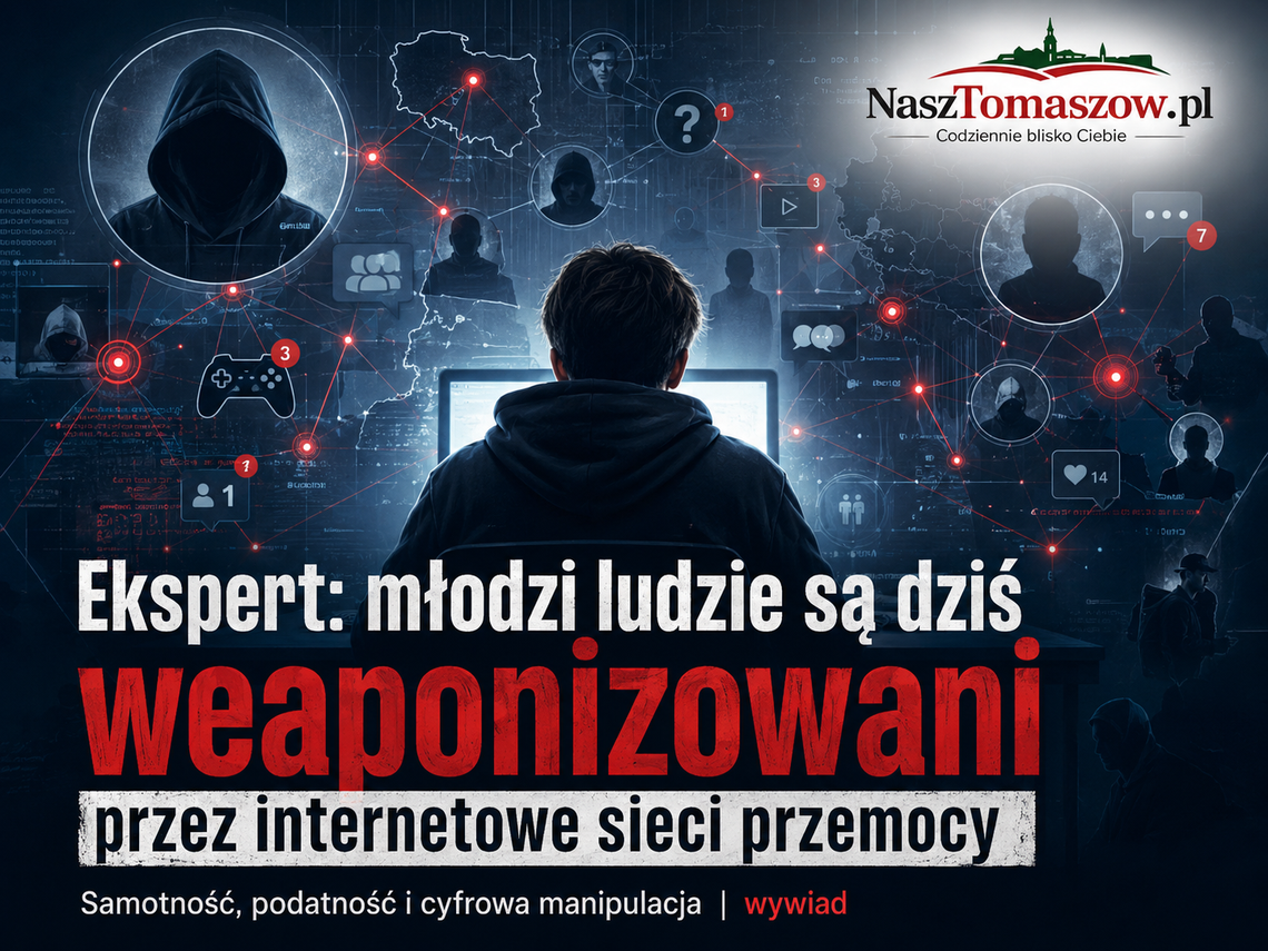 Ekspert: młodzi ludzie są dziś weaponizowani przez internetowe sieci przemocy (wywiad) Ekspert: młodzi ludzie są dziś weaponizowani przez internetowe sieci przemocy (wywiad)