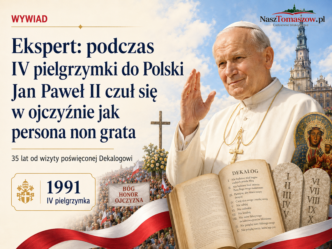 Ekspert: podczas IV pielgrzymki do Polski Jan Paweł II czuł się w ojczyźnie jak persona non grata