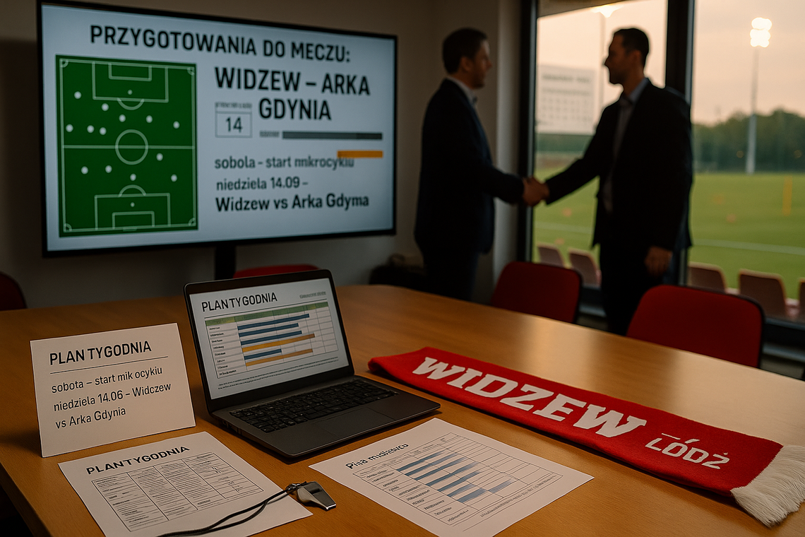 Ekstraklasa piłkarska – prezes Widzewa: kierunek przygotowań do meczu z Arką jest przemyślany