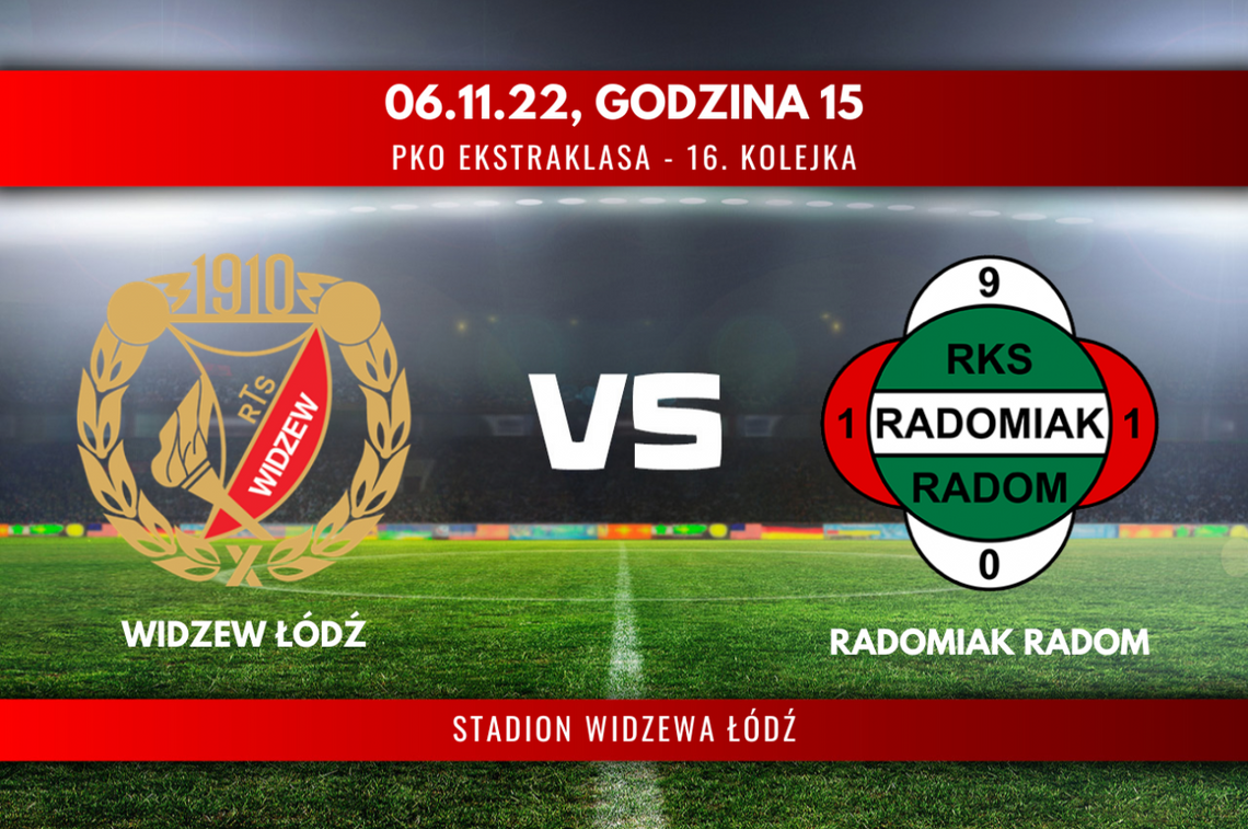 Ekstraklasa piłkarska - Widzew - Radomiak 3:2