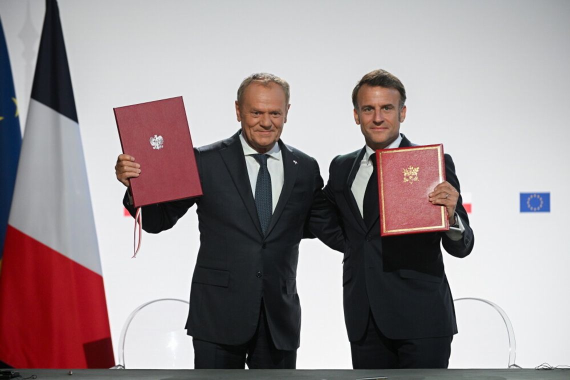 Emmanuel Macron i Donald Tusk podpisali traktat polsko-francuski