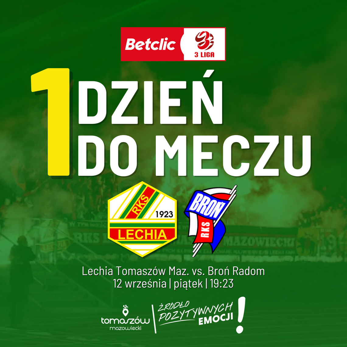 Emocje na boisku: Lechia Tomaszów Mazowiecki kontra Broń Radom
