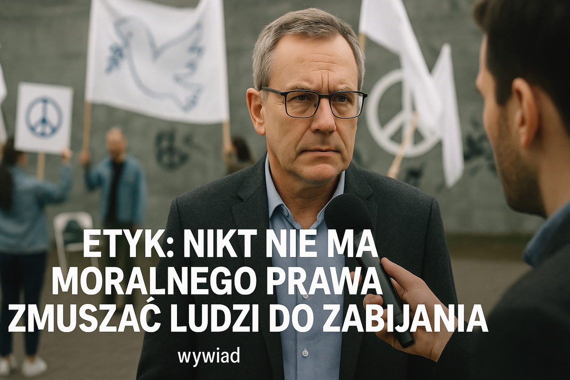 Etyk: nikt nie ma moralnego prawa zmuszać ludzi do zabijania (wywiad) Etyk: nikt nie ma moralnego prawa zmuszać ludzi do zabijania (wywiad)