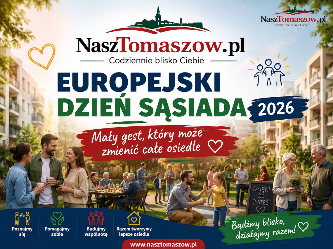 Europejski Dzień Sąsiada 2026. Mały gest, który może zmienić całe osiedle Europejski Dzień Sąsiada 2026. Mały gest, który może zmienić całe osiedle